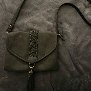 Stone green crossbody purse